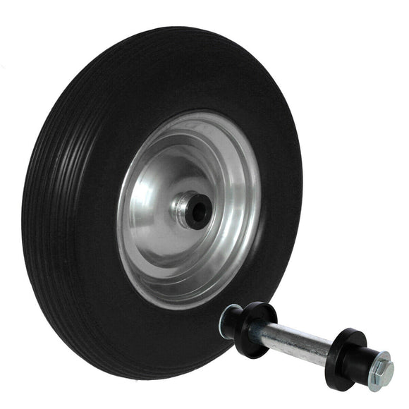 Schubkarrenrad Vollgummi schwarz